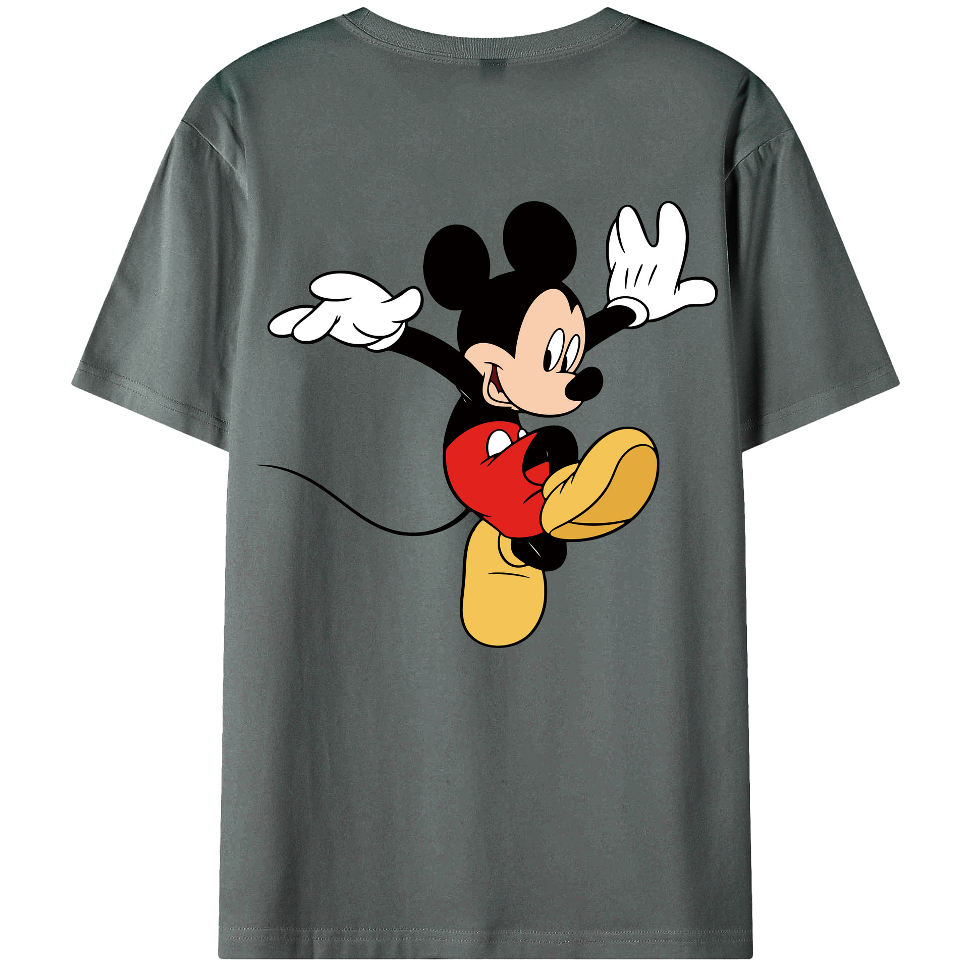 （画像用） ミッキーマウス Mickey Mouse 綿100％半袖Tシャツ（背面プリント）